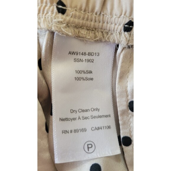 ATM Anthony Thomas Melillo Polka-Dot Silk Cropped Pants - Picture 5 of 8